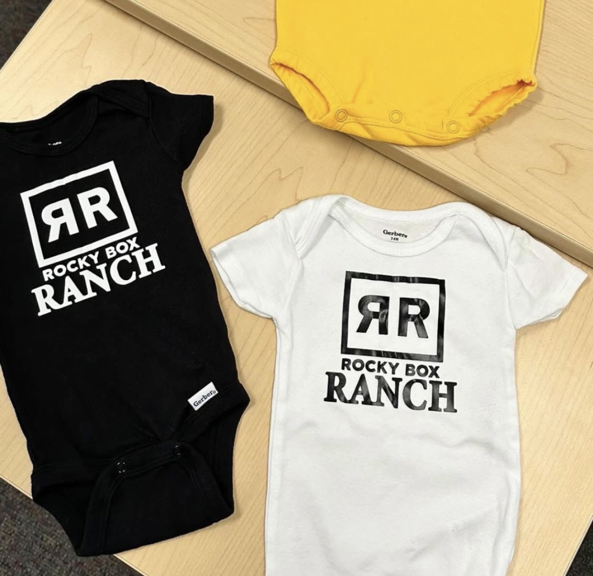Rocky Box Ranch Branded Onesies